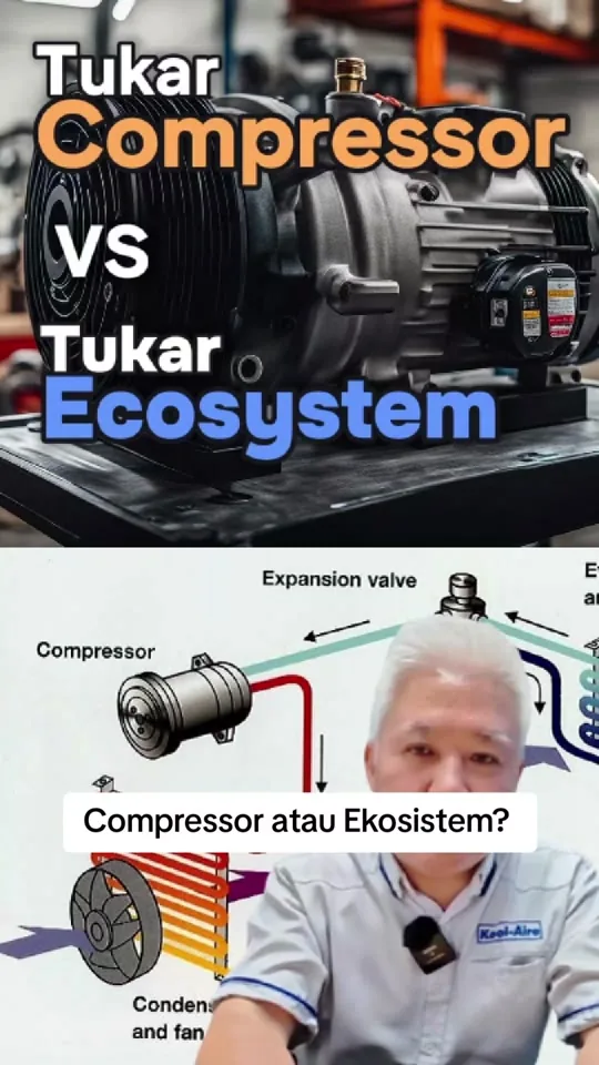 Whether the entire air-conditioning system must be replaced after compressor failure