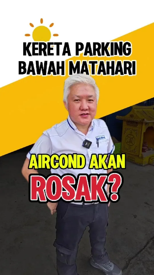 Bingkai video asal Sifu White: Kereta panas selepas berjemur: periksa pelepasan haba dan kebocoran gas