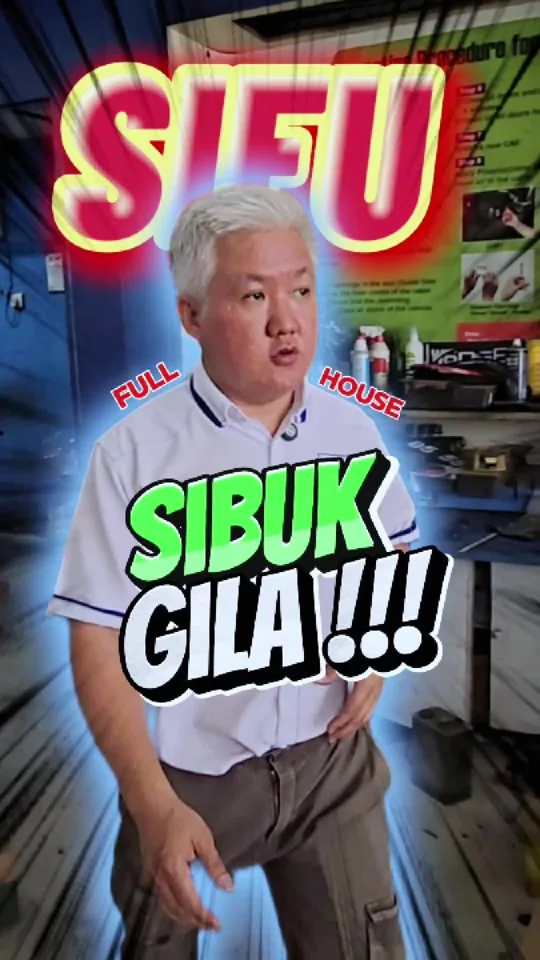 Bingkai video asal Sifu White: Sehari bersama Sifu White ketika bengkel sibuk