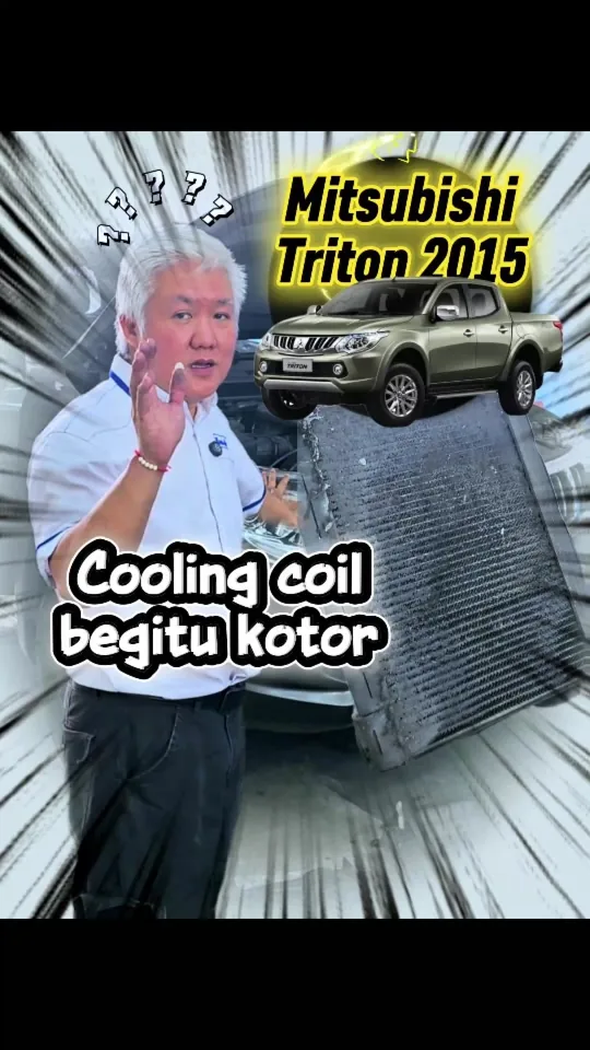 Mitsubishi Triton 2015: cooling coil bocor teruk dan kesan pembukaan lama