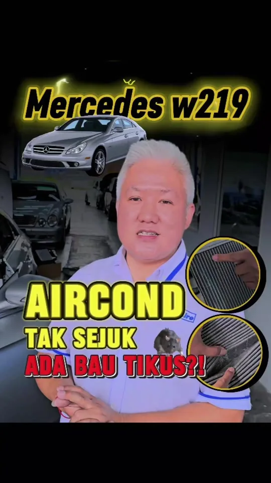 Mercedes-Benz CLS W219 contaminated A/C system, leaking heater core and aged-stock parts choices