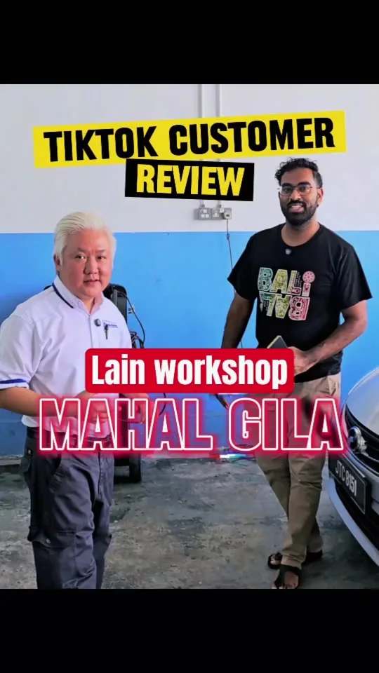 Original Sifu White video frame: TikTok customer's testimonial after receiving RM2,000-RM3,000 quotations from five or six workshops