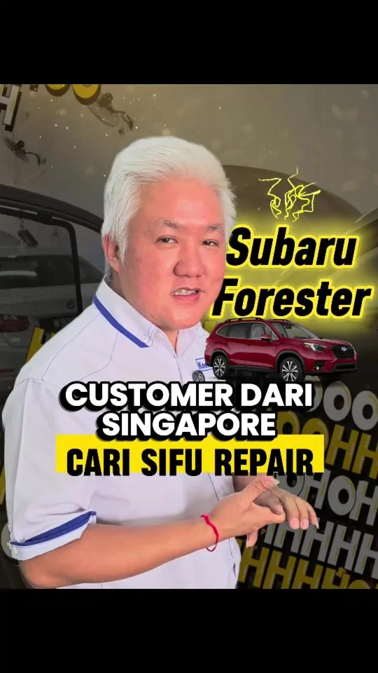 Singapore customer's Subaru Forester with side-access cooling-coil removal