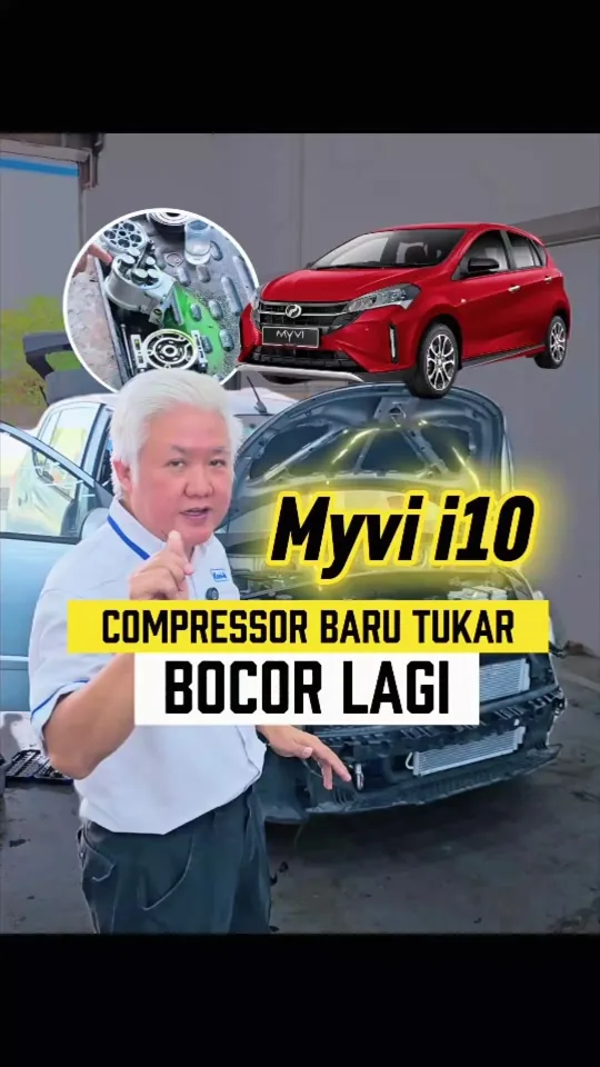 Perodua Myvi still leaking after compressor replacement: the housing O-ring