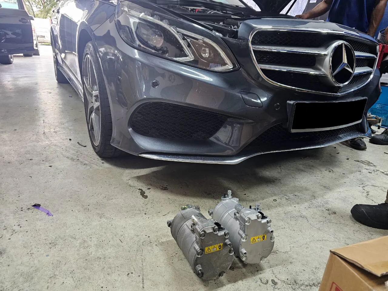 Mercedes-Benz aircond compressor service at Kool Aire