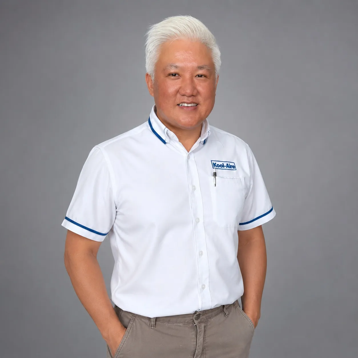 Portrait of Sifu White, Kool Aire automotive air-conditioning specialist